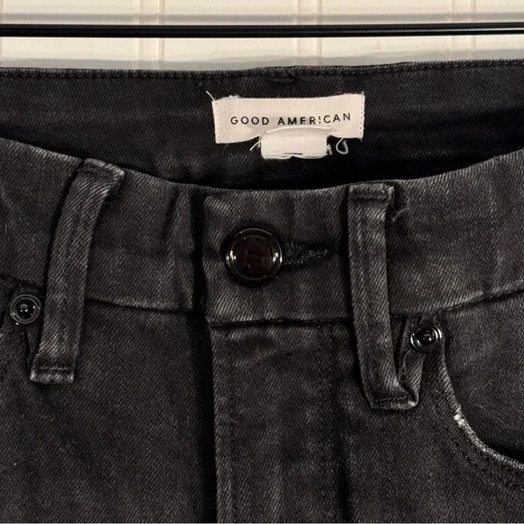 Good American Good Legs Skinny Raw Hem Denim Jeans Women’s Size 0/25 - Picture 7 of 15